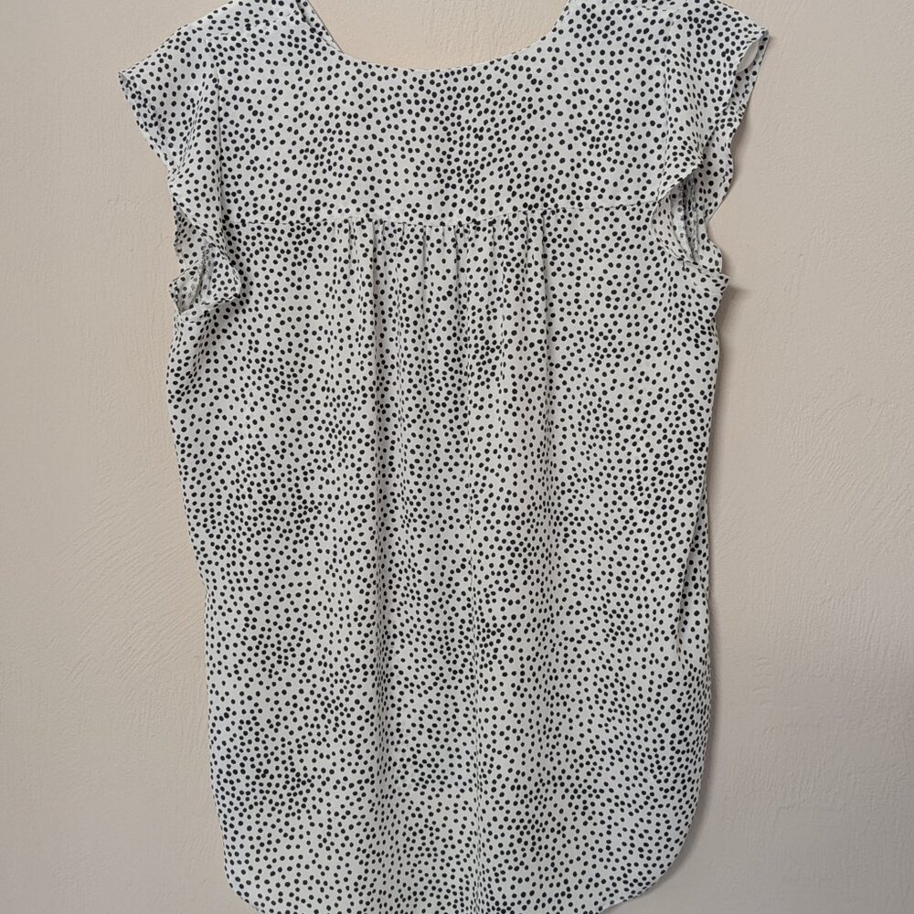 Loft blouse, size small, blousy, comfy, polka dots. - Picture 4 of 4
